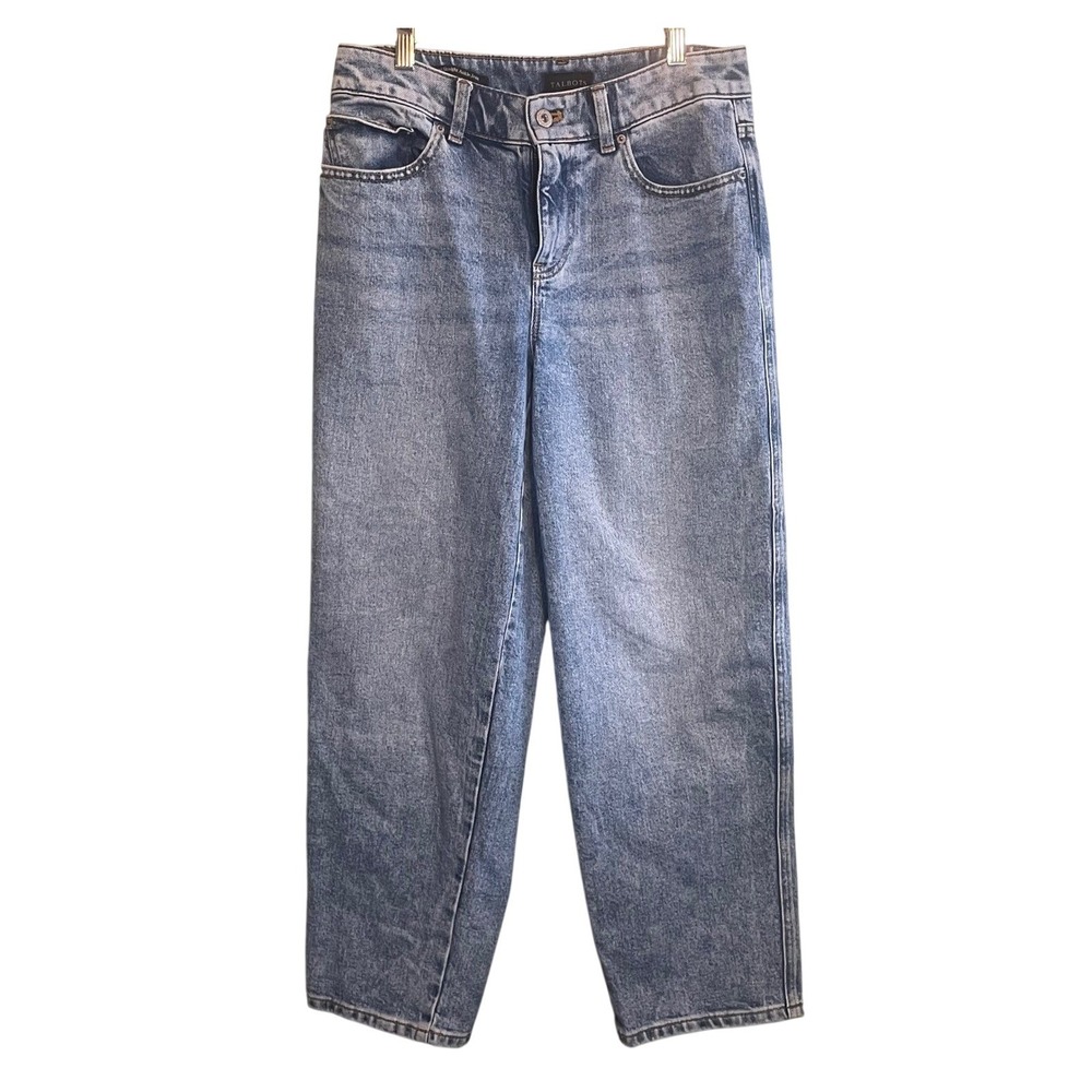 Talbots Womens Medium Wash High Waist Straight Ankle Denim Jeans Blue Size 2